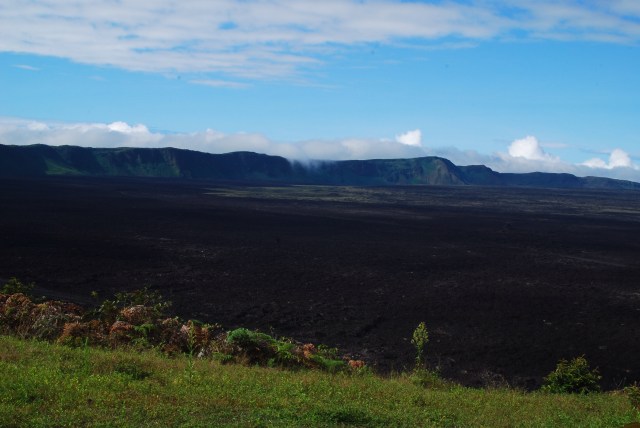 Fog rolling into the 11Km wide crater