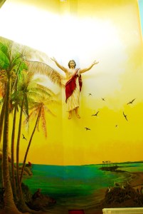 Beautiful Altar in the Church on Isla Isabela