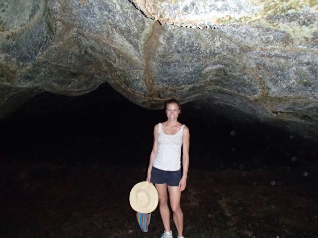 Kim in the Lava Tunnel
