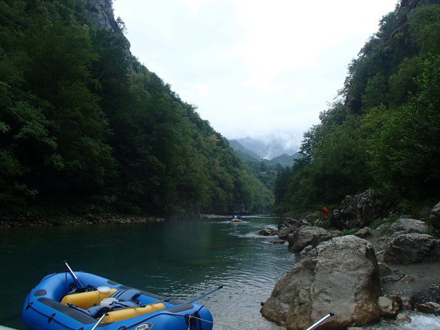 Rafting in Montenegro.