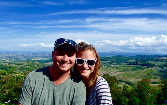 The view from Montepulciano, great defensive positioning for an old town