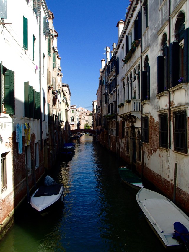 One of the beautiful canal "streets" of Venice