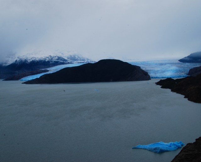 The first sight of our first glacier