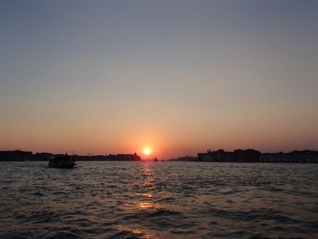 One of the many beautiful sunsets from the island of Giudecca