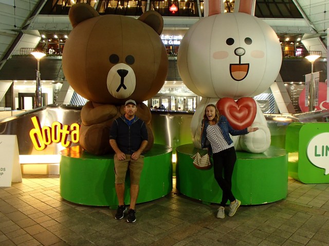 Hanging out and shopping at the night market